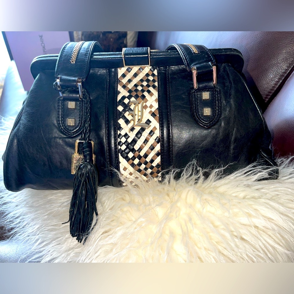 Authentic Black and cream L.A.M.B
Satchel Handbag by Gwen Stefani